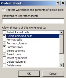 untick "select locked cells"