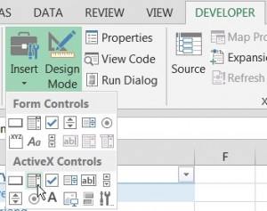 excel combobox